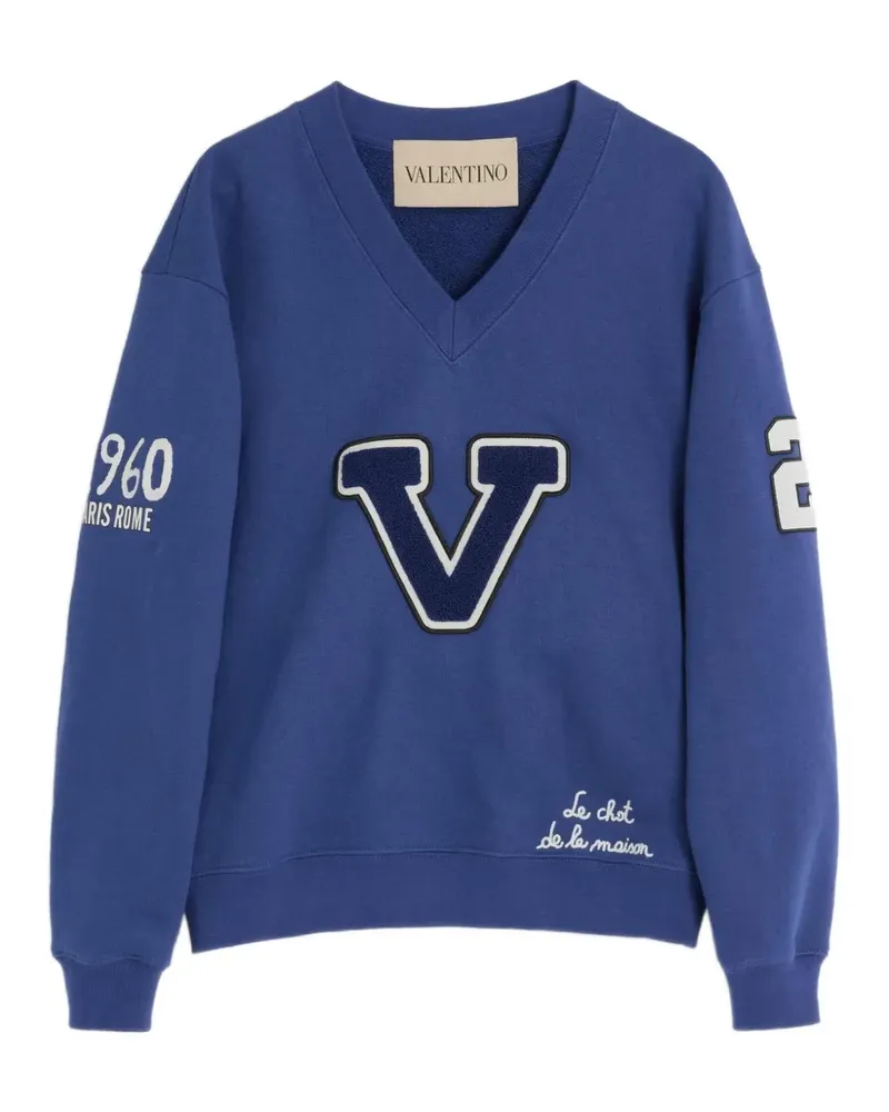 Valentino Garavani Sweatshirt mit Stickerei - Blau Blau