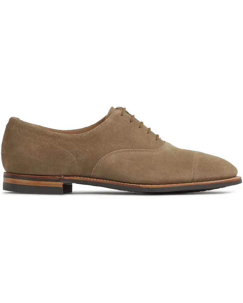 Crockett & Jones Oxford-Schuhe aus Wildleder - Nude Nude