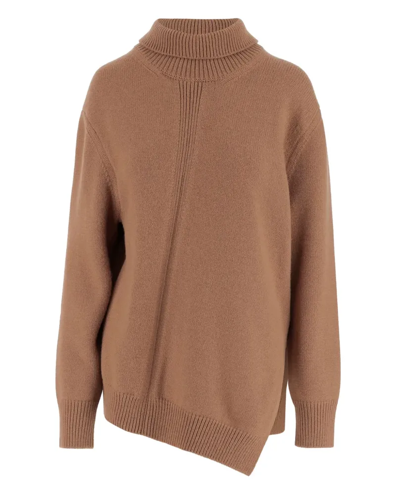 Jil Sander Asymmetrischer Pullover - Braun Braun