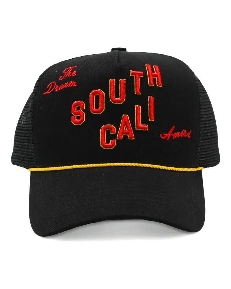 Amiri embroidered mesh-panel baseball cap - Schwarz Schwarz