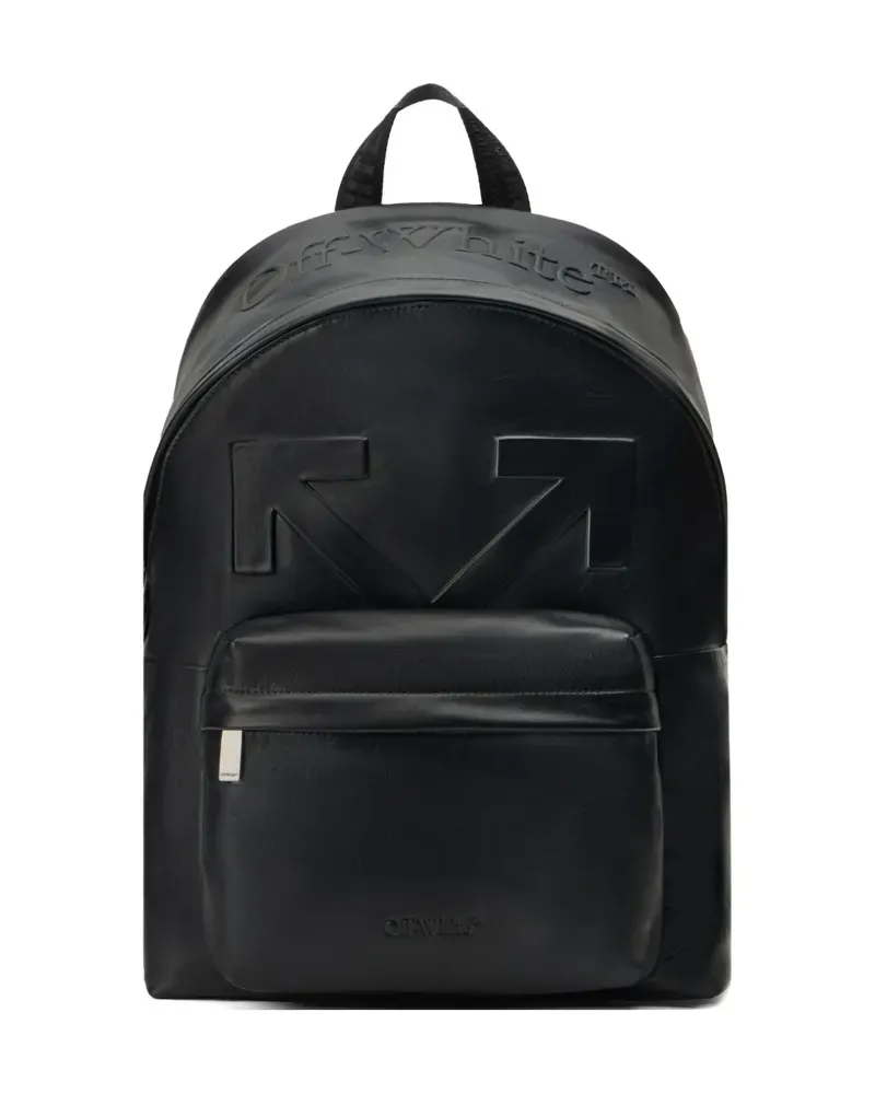 OFF-WHITE Heritage leather backpack - Schwarz Schwarz