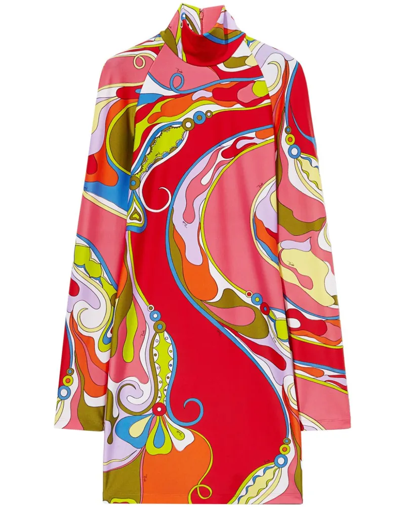 Emilio Pucci Orchidee Kleid - Rot Rot