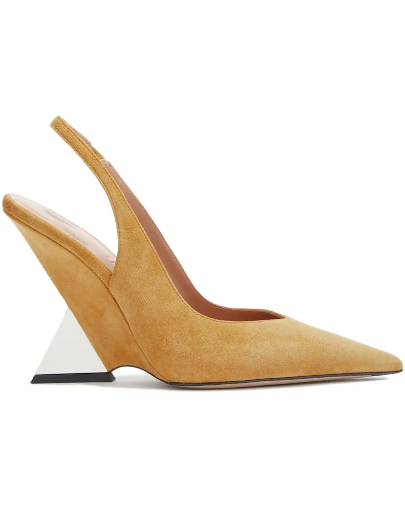 ATTICO slingback geometric-heel pumps - Gelb Gelb