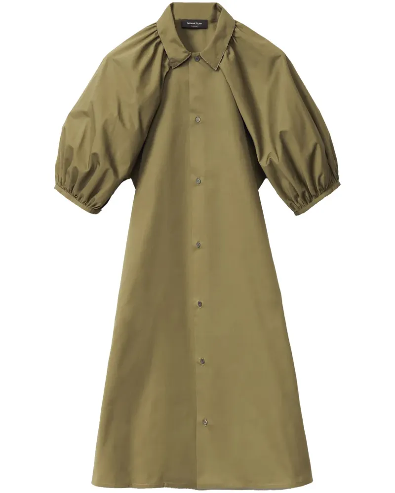 Fabiana Filippi Geknöpftes Kleid - Grün Grün