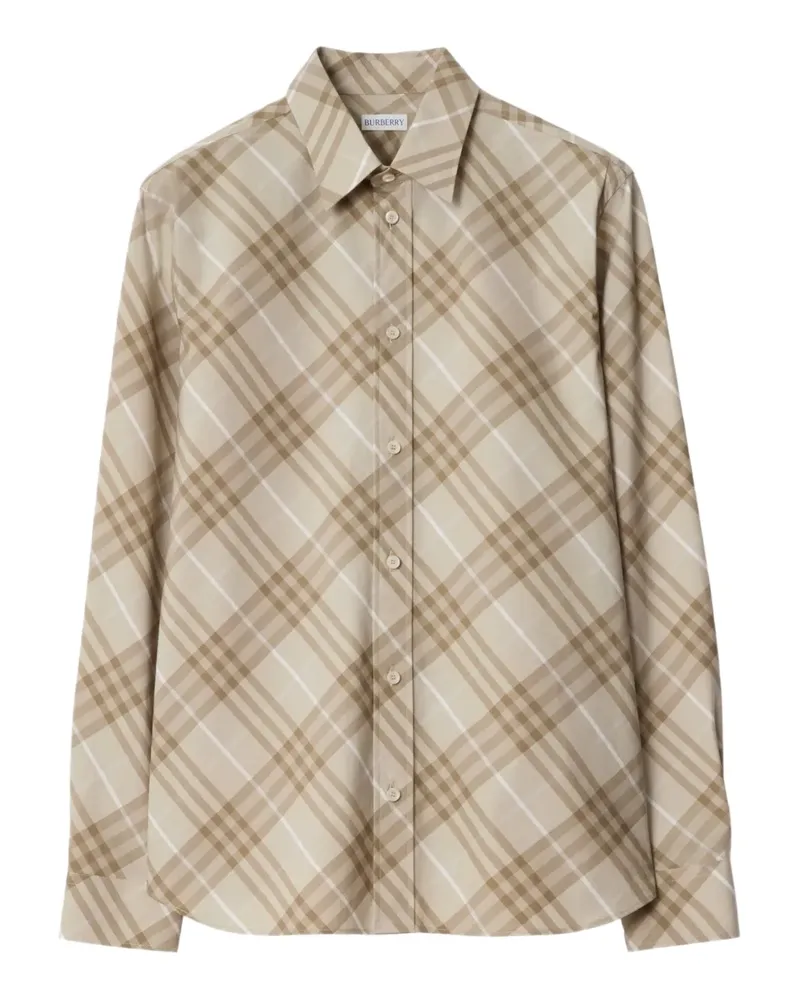 Burberry Kariertes Hemd - Nude Nude