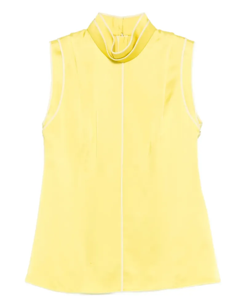 Jil Sander Ärmellose Bluse - Gelb Gelb