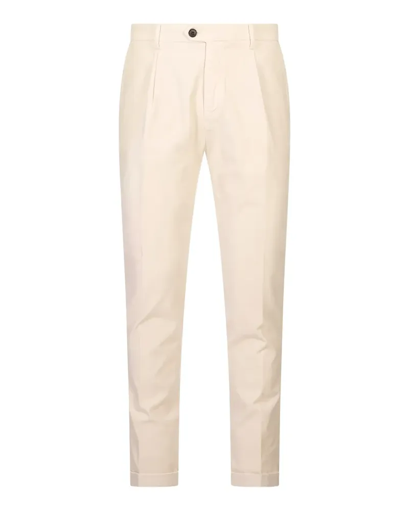 Mason's Osaka 1 Pince Hose mit Falten - Weiß Weiß