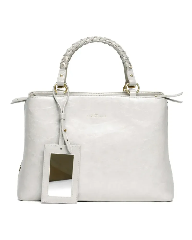 John Richmond braided-handle tote bag - Weiß Weiß