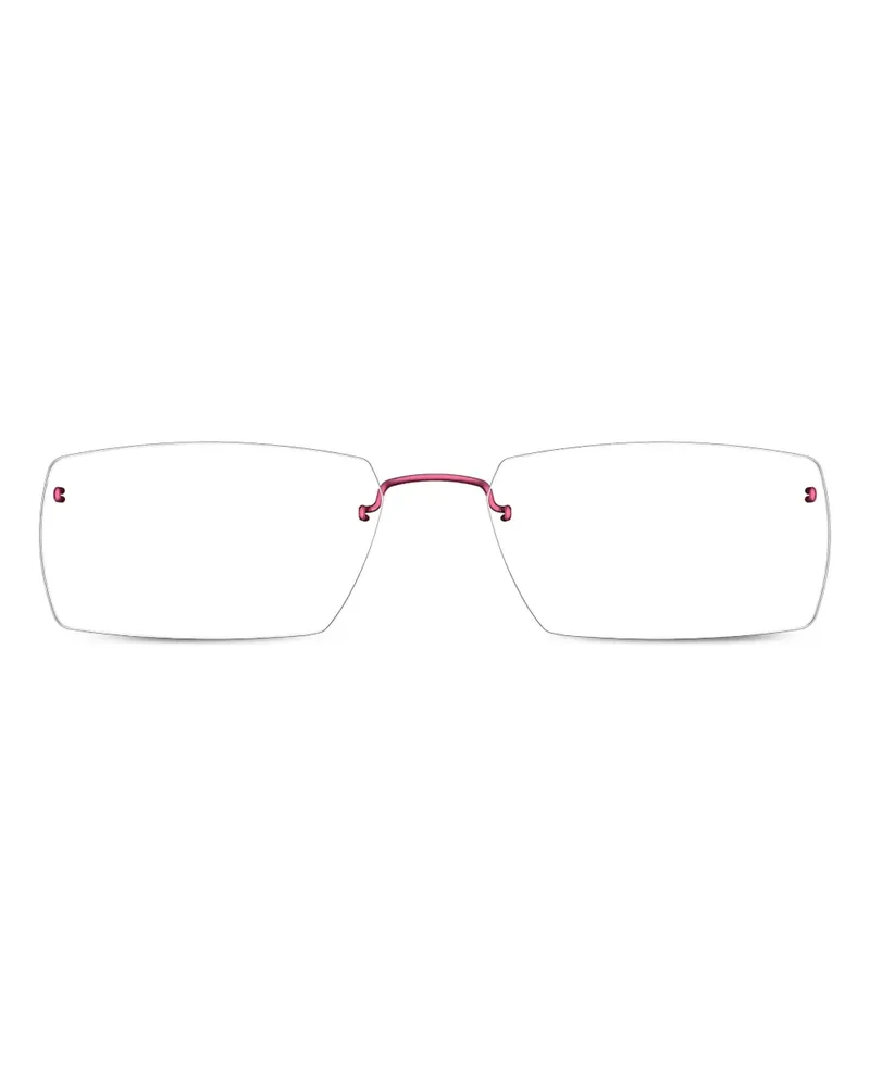 Lindberg Rahmenlose Spirit 2516 Brille mit eckigen Gläsern - Rosa Rosa