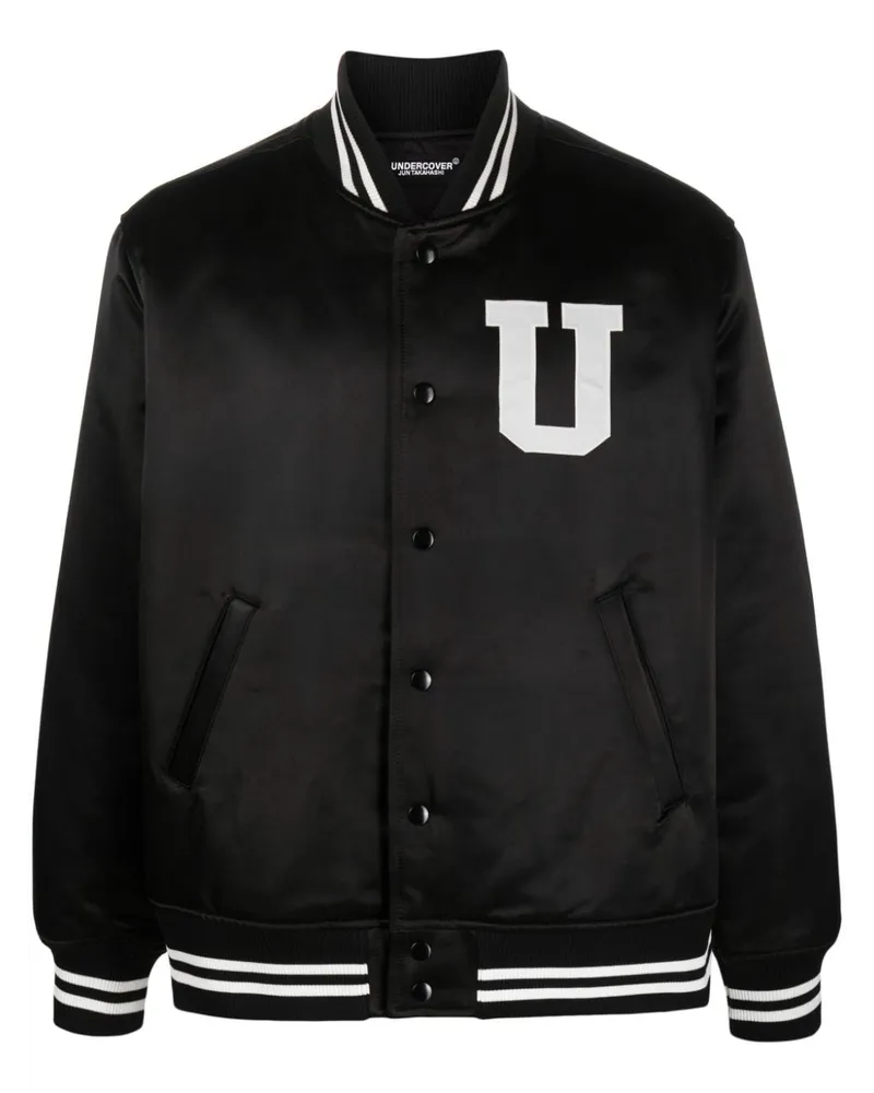 Undercover Bomberjacke mit grafischem Print Schwarz