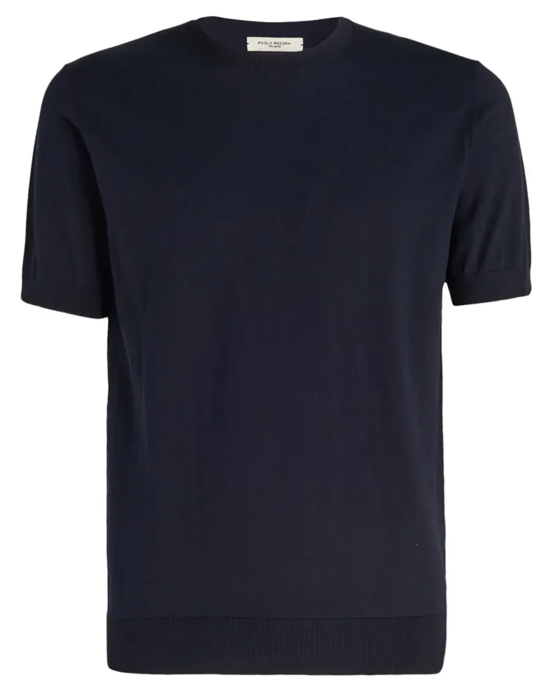 Paolo Pecora Milano Klassisches T-Shirt - Schwarz Schwarz