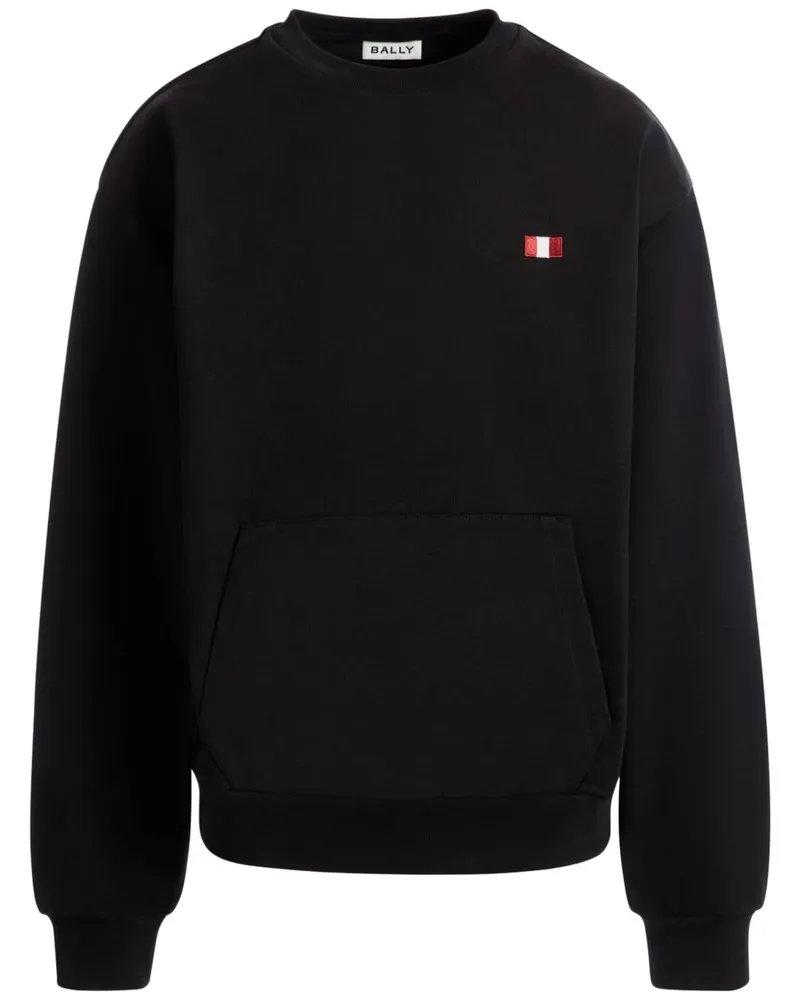 Bally Pullover mit Flaggenstickerei - Schwarz Schwarz
