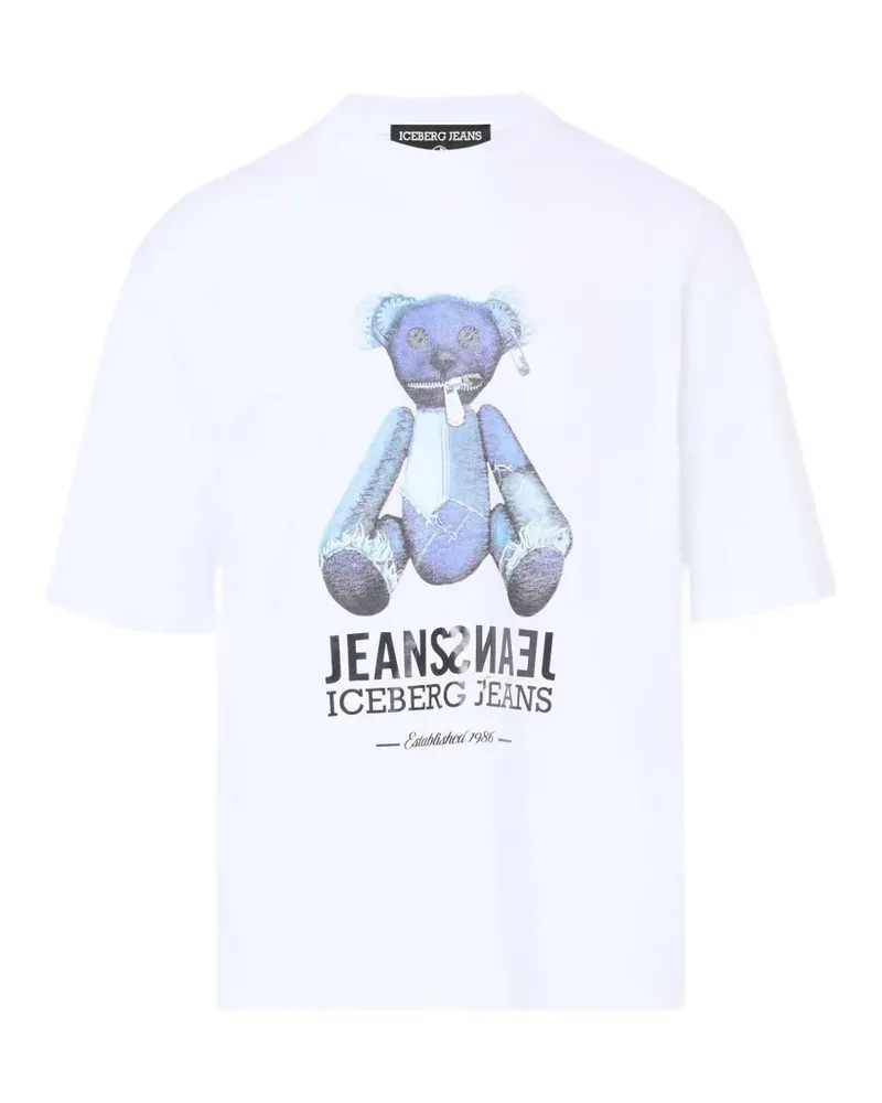 Iceberg T-Shirt mit grafischem Print - Weiß Weiß