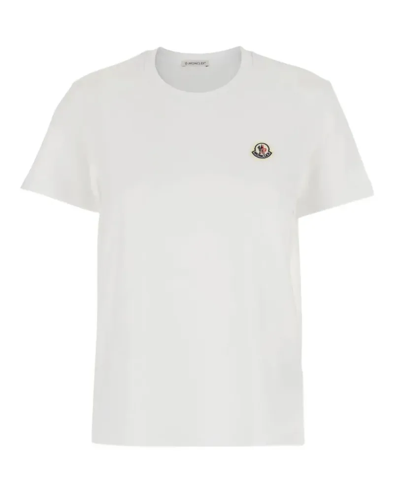 Moncler logo-patch T-shirt - Weiß Weiß