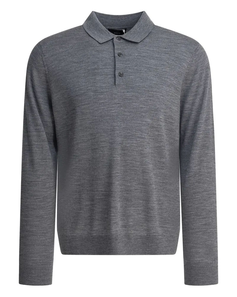 Vince Poloshirt aus Merinowolle - Grau Grau