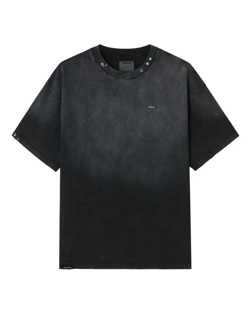 Musium Div. T-Shirt mit Nieten - Grau Grau