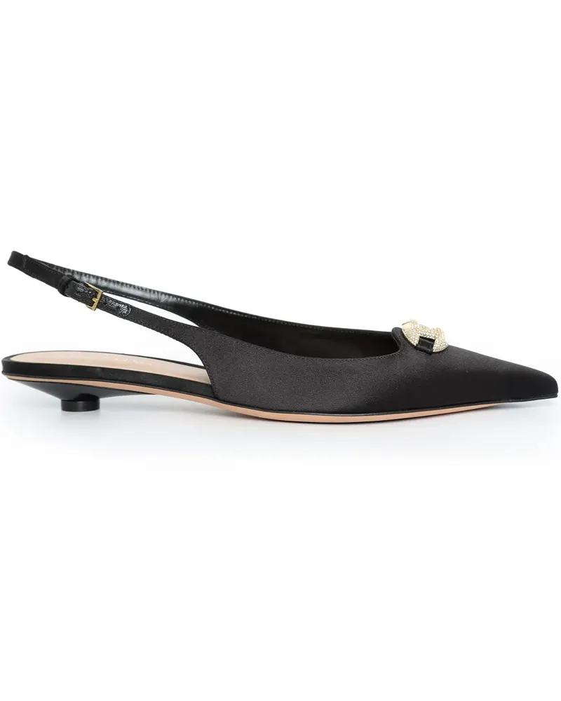 Valentino Garavani Slingback-Pumps mit VLogo-Signature - Schwarz Schwarz