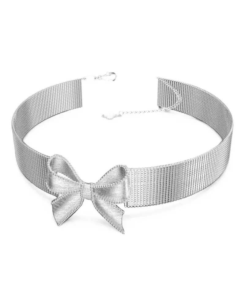 SHUSHU/TONG YVMIN Choker mit Schleife und Quaste - Silber Silber