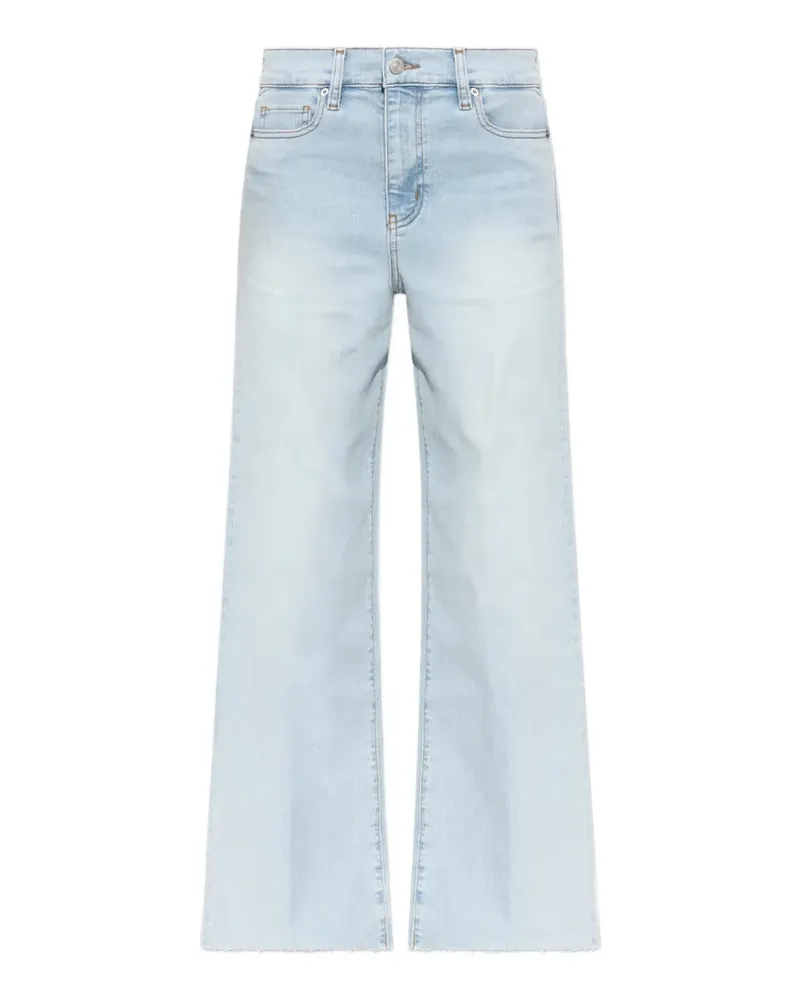 Frame Denim Ausgefranste Schlagjeans - Blau Blau