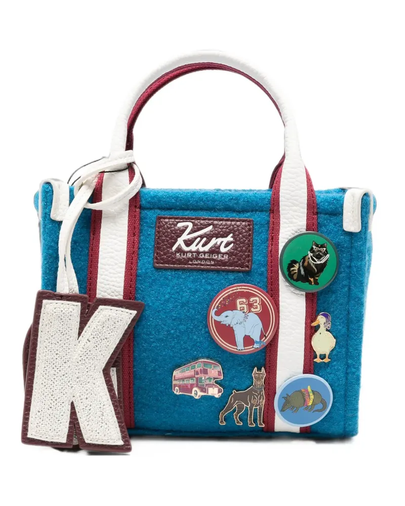 Kurt Geiger XS Southbank Tote Bag mit Logo - Blau Blau