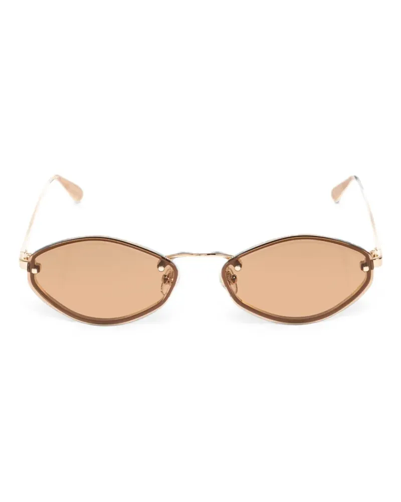 Jacquemus oval-frame sunglasses - Gold Gold