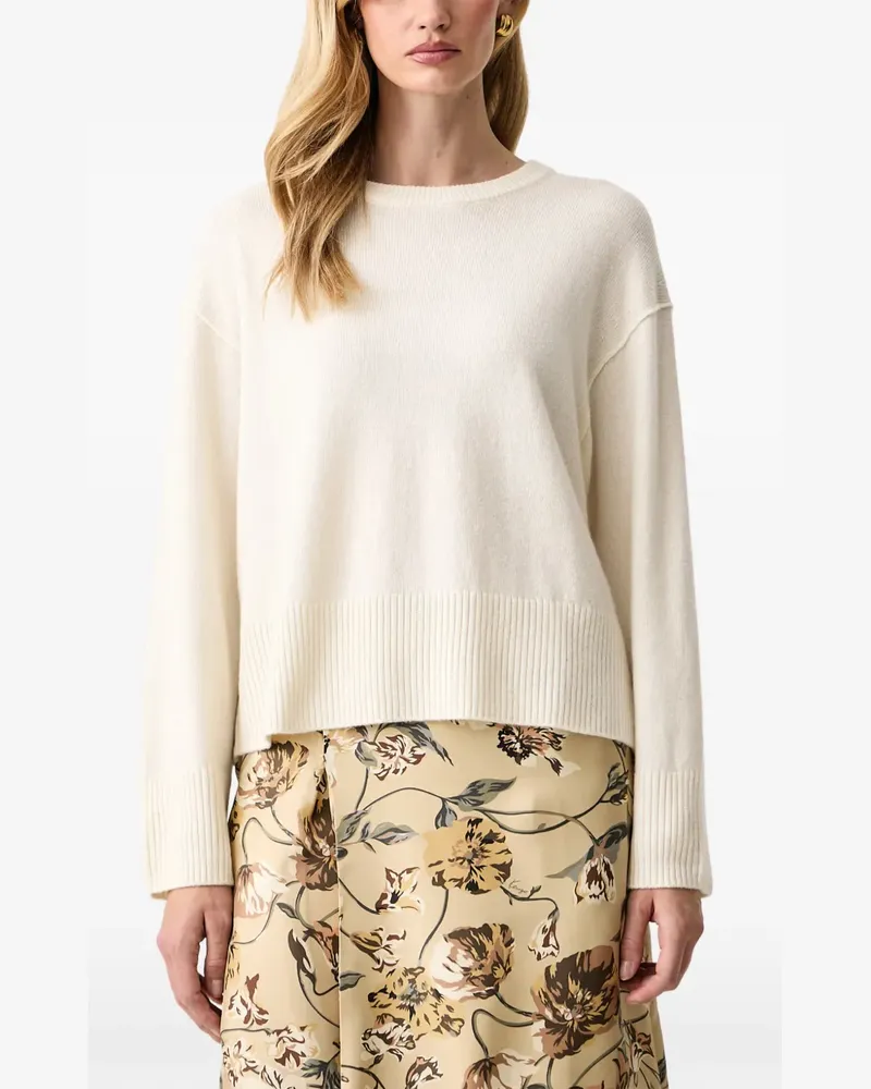 Marc O'Polo dropped-shoulder ribbed-trim sweater - Nude Nude