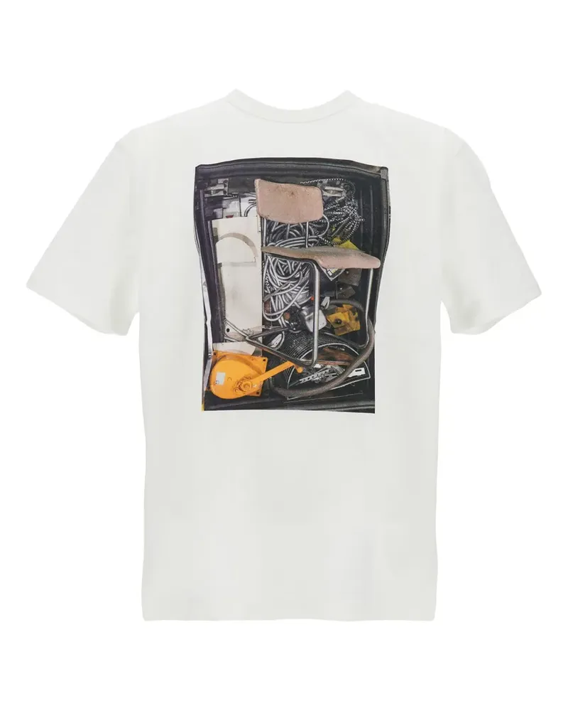 Junya Watanabe T-Shirt mit grafischem Print - Weiß Weiß