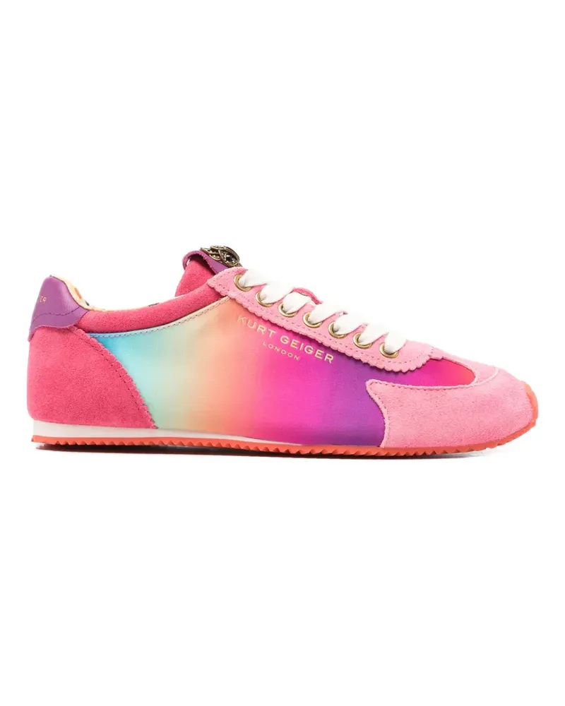Kurt Geiger ombre-effect suede-panel sneakers - Rosa Rosa