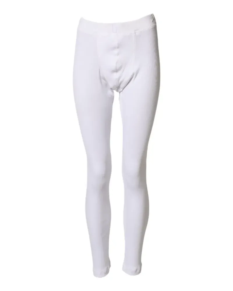 Dolce & Gabbana ribbed-knit leggings - Weiß Weiß