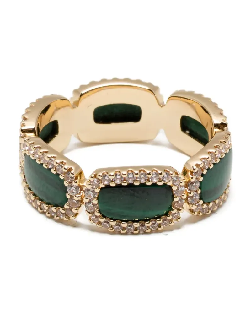 APM Monaco Ring mit Malachit - Gold Gold