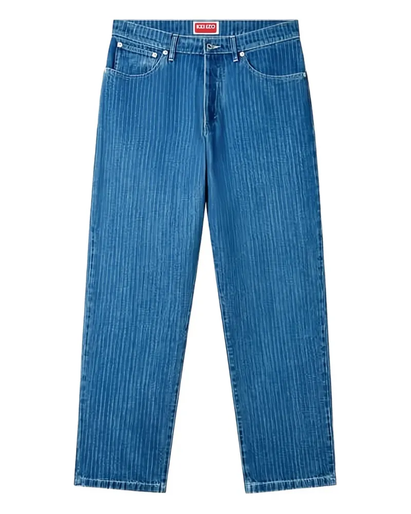 Kenzo Gestreifte Botan Jeans - Blau Blau