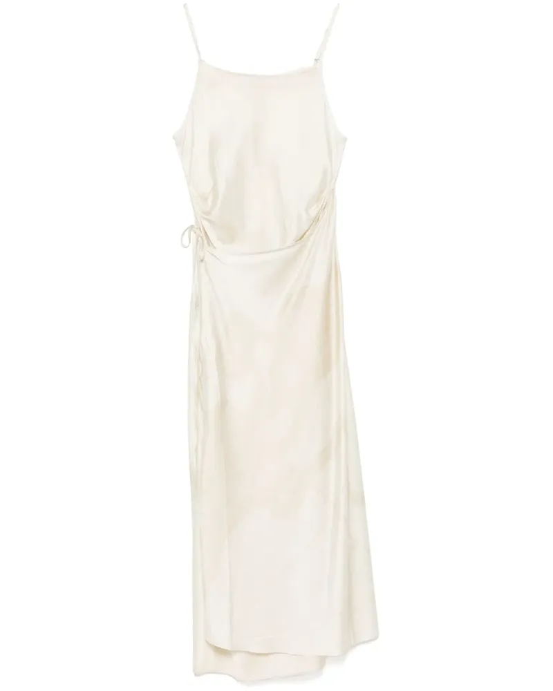 Feng Chen Wang Midikleid aus Satin - Weiß Weiß