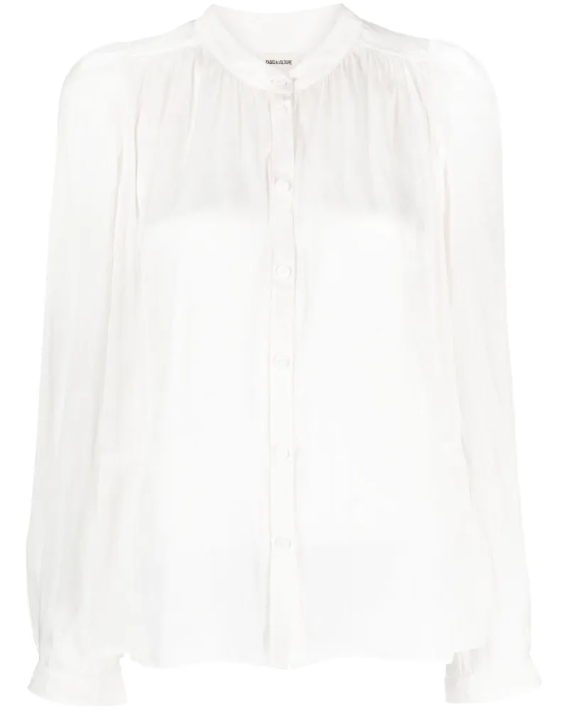 Zadig & Voltaire Oberteil aus Satin - Weiß Weiß