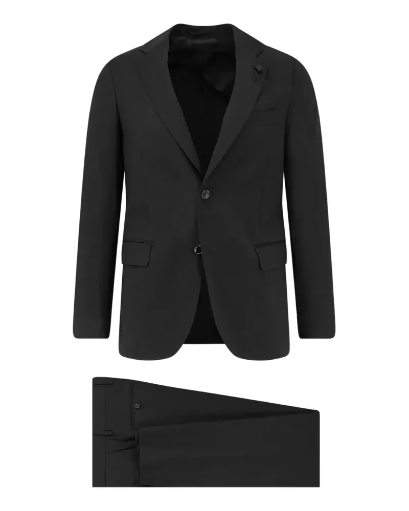 LARDINI Einreihiger Anzug - Schwarz Schwarz