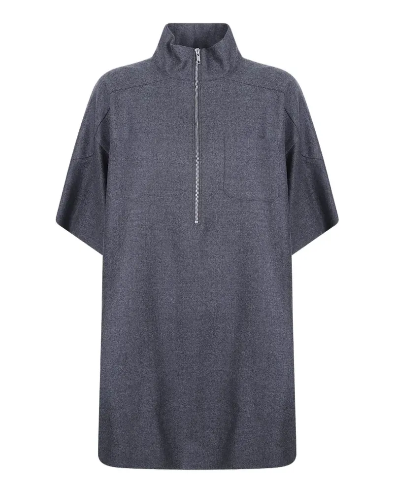 Maison Margiela half-zip wool mini dress - Grau Grau