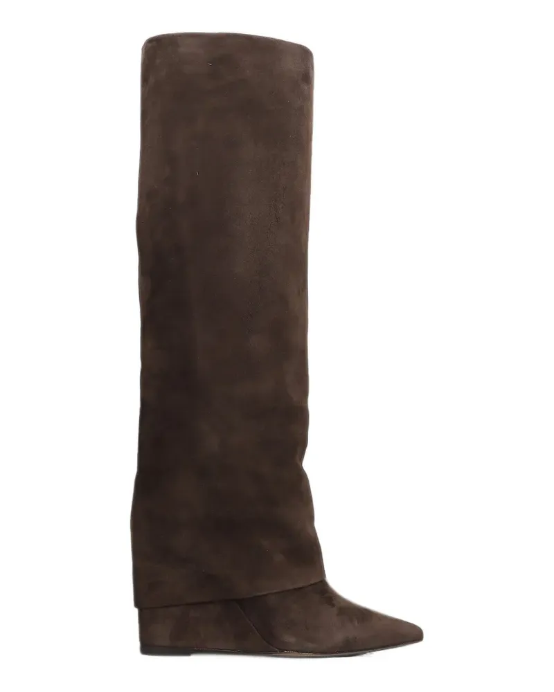 The Seller Stiefel mit Umschlag - Braun Braun