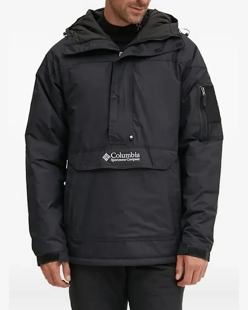 Columbia Sportswear Company Kapuzenjacke mit aufgesetzter Tasche - Schwarz Schwarz