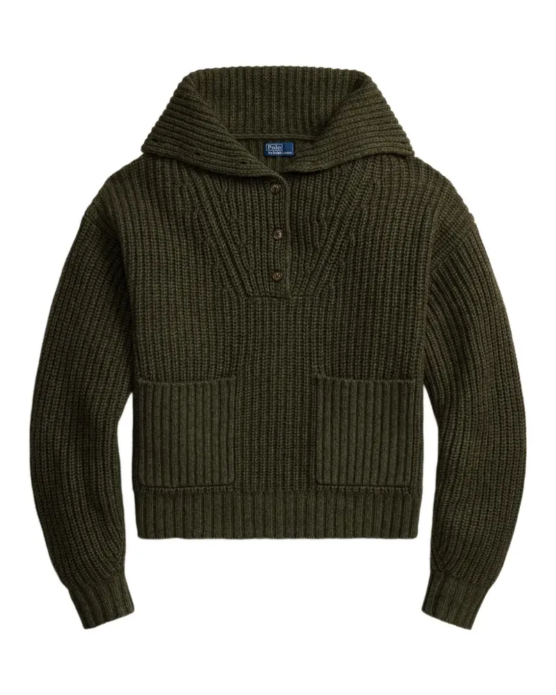 Ralph Lauren Gerippter Pullover - Grün Grün