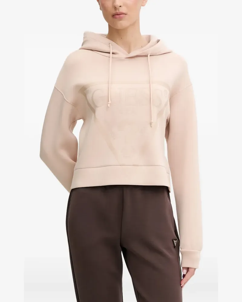 Guess logo-print hoodie - Rosa Rosa