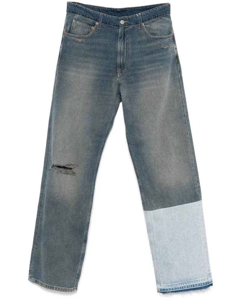 Maison Margiela Jeans in Colour-Block-Optik - Blau Blau
