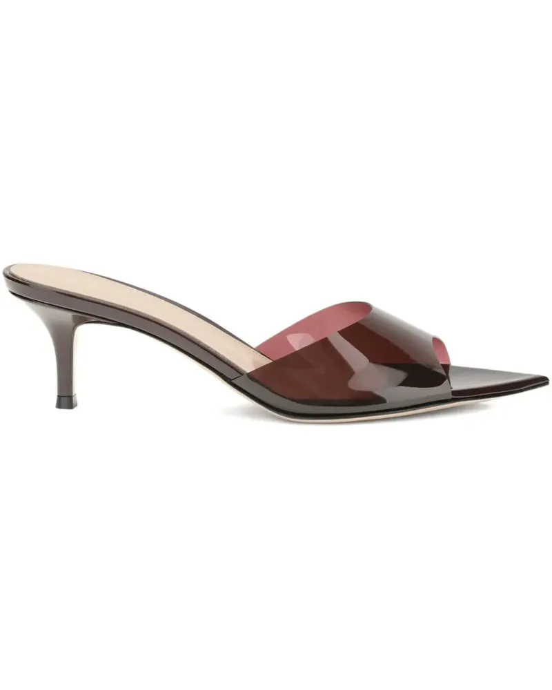 Gianvito Rossi 55mm Elle pointed-toe heeled sandals - Rot Rot
