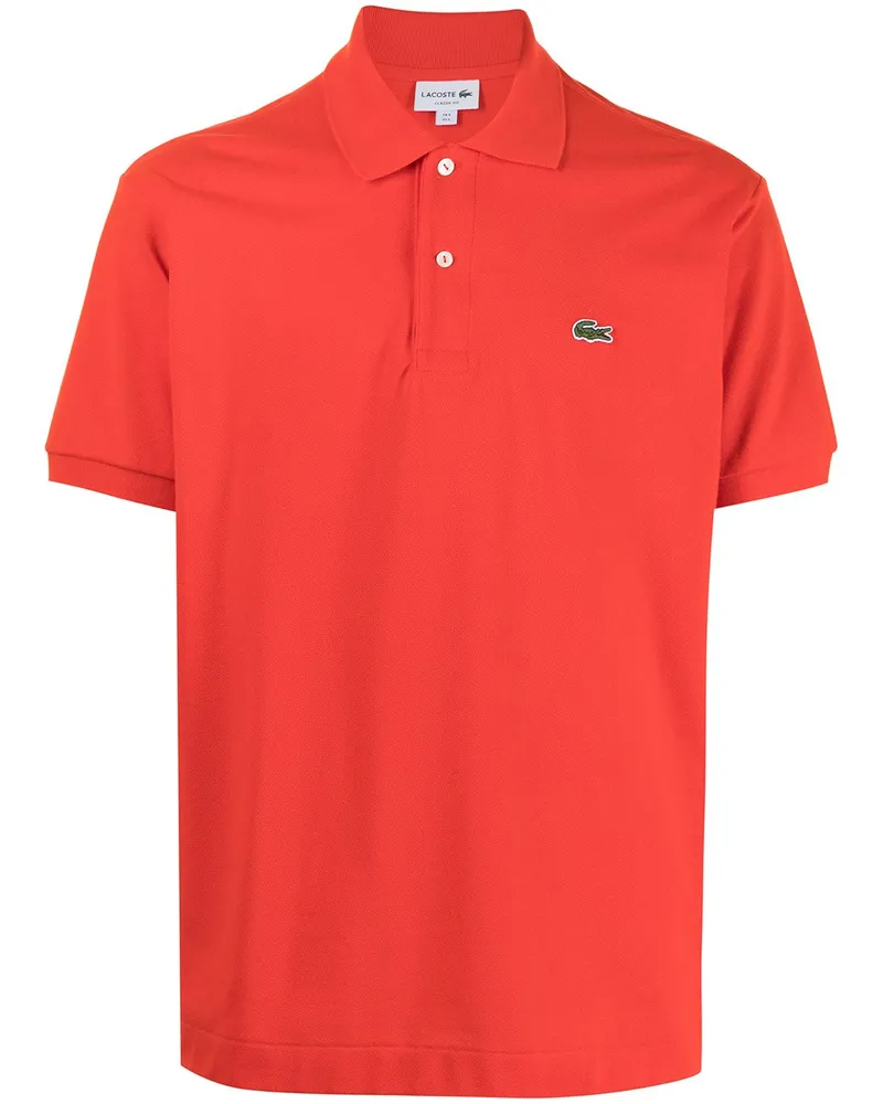 Lacoste Klassisches Poloshirt mit Logo-Patch - Rot Rot