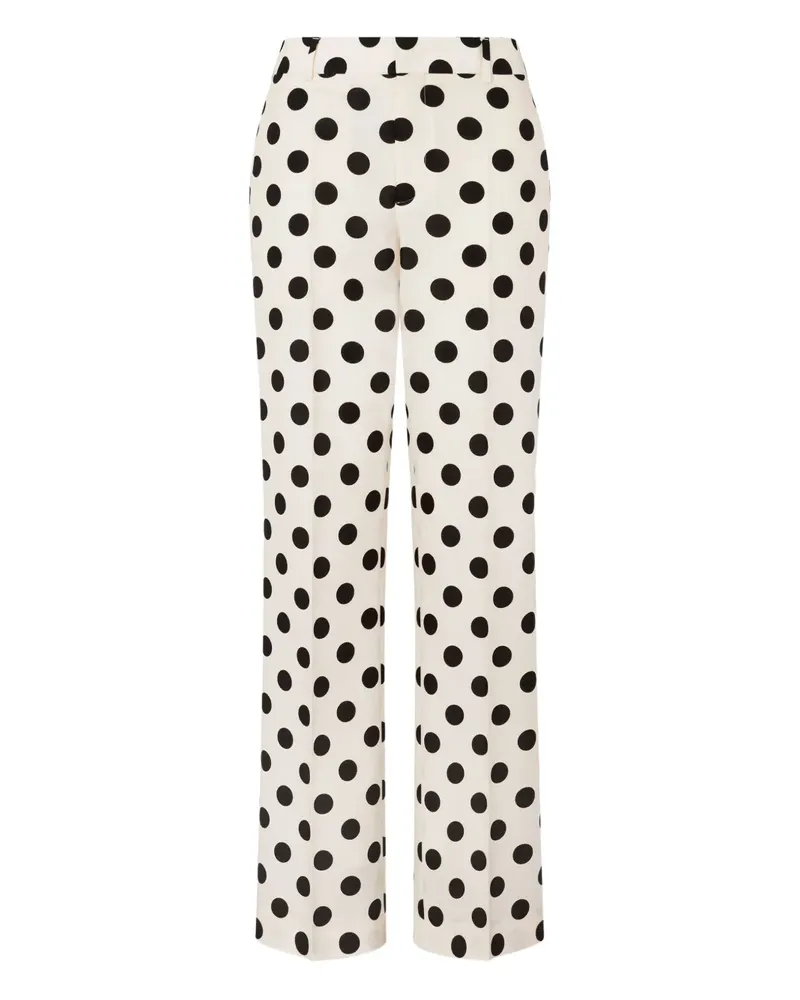 Moschino Hose mit Polka Dots - Weiß Weiß