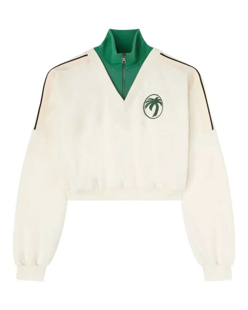 Palm Angels Oval Palm Sweatshirt - Weiß Weiß