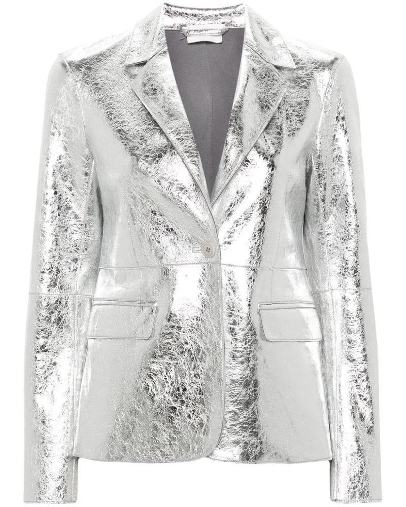 P.A.R.O.S.H. P.A.R.O H. Blazer im Metallic-Look Silber