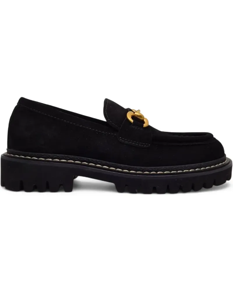 Henderson Loafer aus Wildleder 35mm - Schwarz Schwarz