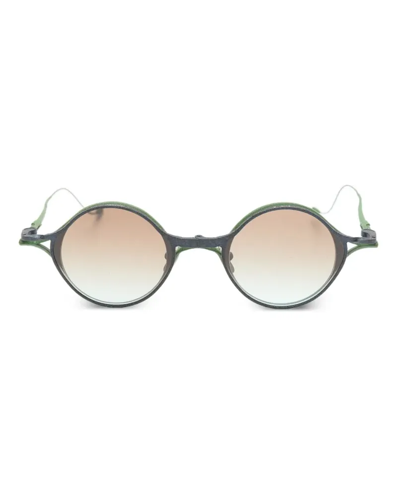 RIGARDS x TVA round-frame clip-on glasses - Grün Grün