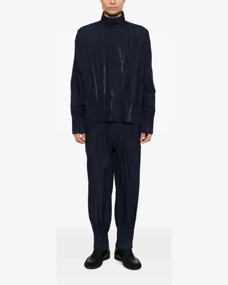 Issey Miyake Hose mit Bundfalten - Blau Blau