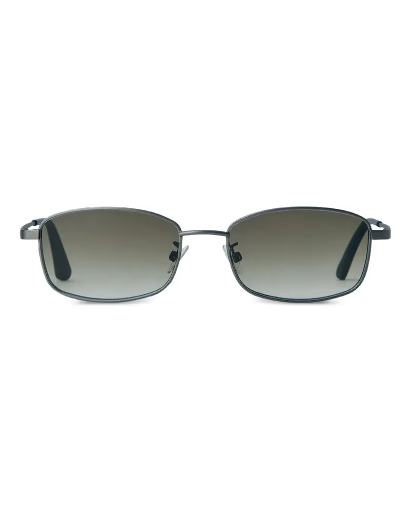 Our Legacy Library Sonnenbrille mit eckigem Gestell - Schwarz Schwarz