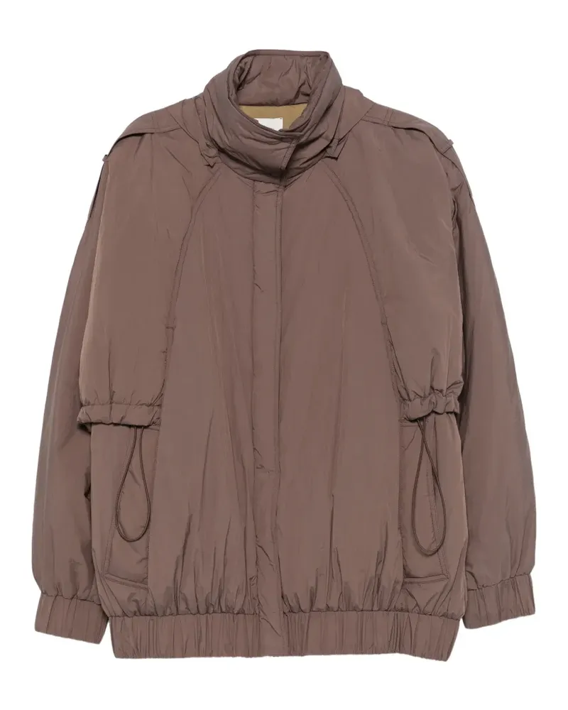 ALYSI Kapuzenjacke mit Kordelzug - Braun Braun